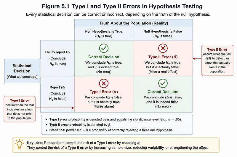 Type I and Type II errors