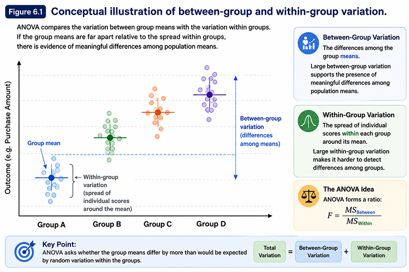 Between-group and within-group variation